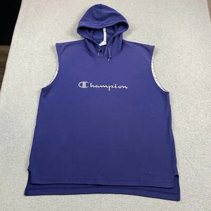VINTAGE Champion Hoodie Mens XL Sleeveless Sweatshirt Boxing Gym MADE IN USA - Picture 1 of 12
