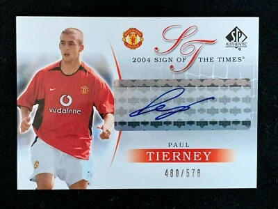 Tarjeta autografiada 2004 Upper Deck Manchester United - #A-PT Paul Tierney!!! Foto 1 de 3
