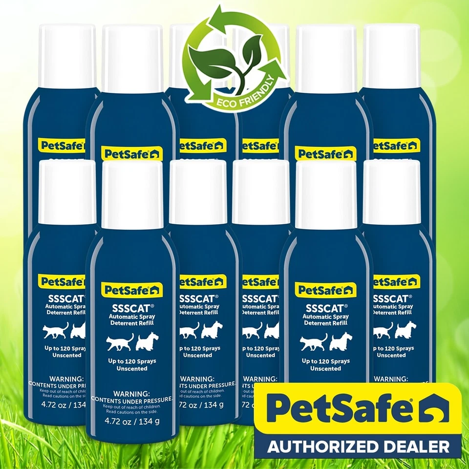 PetSafe PPD00-17622 Spray Refill Cat Pet Deterrent SSSCat 3 Pack Cans of 4.72 oz