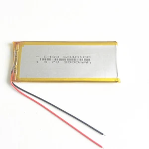 3,7 V 3000mAh Lipo Li Polymer Wiederaufladbarer Akku 6040100 für Powerbank PC - Bild 1 von 4