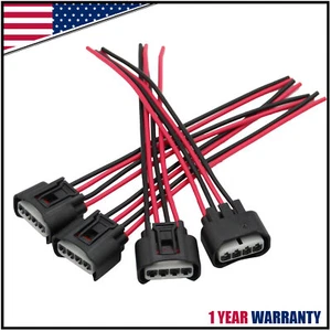 4* Ignition Coil Female Connector Plug Harness For 2002-2010 Toyota Camry 2.4L - Picture 1 of 6