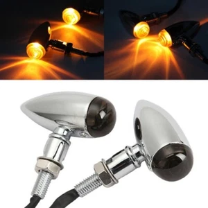 Chrome Turn Signals For Yamaha V-Star XVS 650 1100 Custom Silverado - Picture 1 of 12