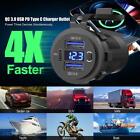 4 Ports USB Super Fast Car Chargers Adapters For iPhone Android Cell V8J4 O3Y1