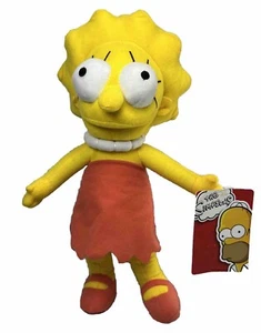 The Simpsons 12” Lisa Simpson Plush Stuffed Yellow Doll Toy Factory NWT - Picture 1 of 10