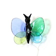 Insect Animal Mini Figurines Glass Pendant Colorful Cute Dragonfly Butterfly