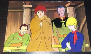 Vintage Mobile Suit GUNDAM Desert Scene AMURO x Hamon RAL ANIME Cel Print USA - Bild 1 von 1