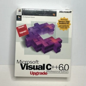 New Old Stock Sealed Microsoft Visual C++ 6.0 Upgrade To Professional Edition - Picture 1 of 10