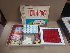 1964 Jeopardy Game 8th Edition by Milton Bradley Complete Good Condition  - Picture 1 of 4