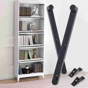 Bookcase Locker Flip-up Bearing Slides Door Rail Hidden Slides Cabinet Runners - Picture 1 of 12