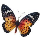 Butterfly Garden Orange Metal Large Fence Wall Outdoor Decoration
