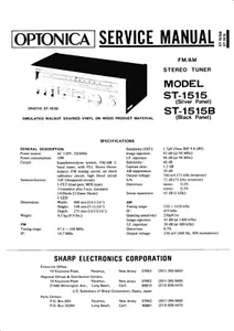 Manual de servicio instrucciones para Sharp ST-1515 - Imagen 1 de 1