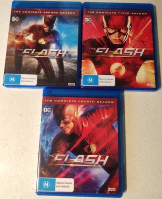 The Flash Temporada 2, 3, 4 BLU RAY Serie Cuatro REGIÓN B EN MUY BUENA CONDICIÓN DC Foto 1 de 4