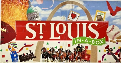 ST. LOUIS IN A BOX Monopoly-Style Board Game Late for the Sky Mississippi River - Image 1 of 4