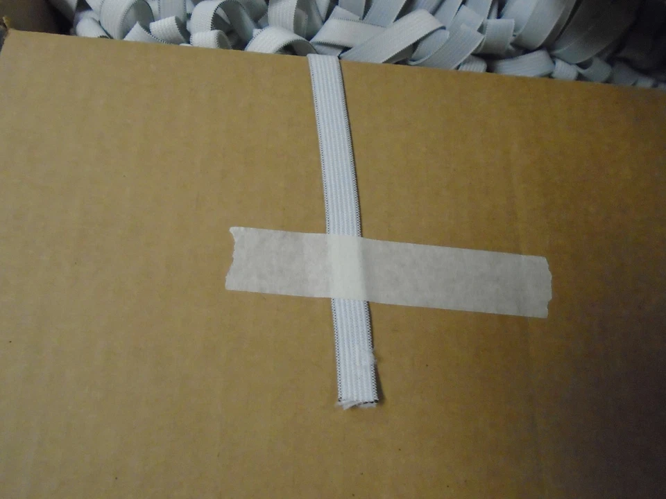 10 YARDS 1/2" GRAYISH WHITE FLAT ELASTIC BAND MADE IN USA CALLIE-18 - Image 1 of 1