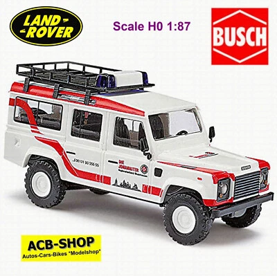 Land Rover Defender Johanniter Assistenza Incidente Magonza 1:87 Busch 50309 - Immagine 1 di 2