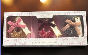 Eccolo Oropel y Borde Set De 3 Coronas Regalo Toppers, Adornos Y Hágalo Usted Mismo Divertido Regalo - Imagen 1 de 2