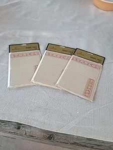 VTG Hallmark Floral Name Tags 3 packs 18 in each Self Adhesive Stickers NOS - Picture 1 of 4