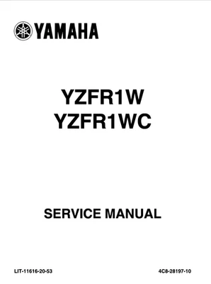 Yamaha YZF-R1 2007 Service Manual - Image 1 of 4