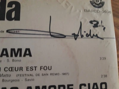 DEDICACE Par DALIDA Mama   BRESIL EP BARCLAY BARCD-2026  PROMO 1967  EX - Image 1 of 4