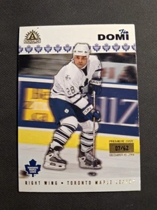 2001-02 Pacific Adrenaline Premier Date /62 - Tie Domi Maple Leafs - Picture 1 of 3
