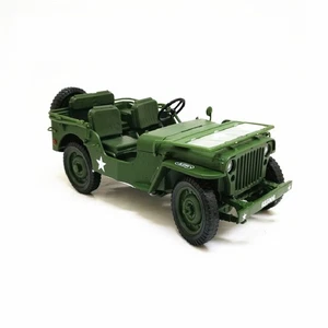 1:18 Willys WWII Tactical Truck Off-road Military Vehicle Model Ornaments Gift - Picture 1 of 11