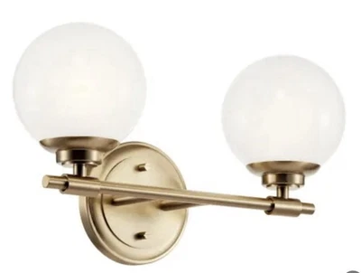 Kichler Bento 2-Light 15" Wide Bathroom Vanity Light - 55171CPZ Champagne Bronze - Image 1 of 3
