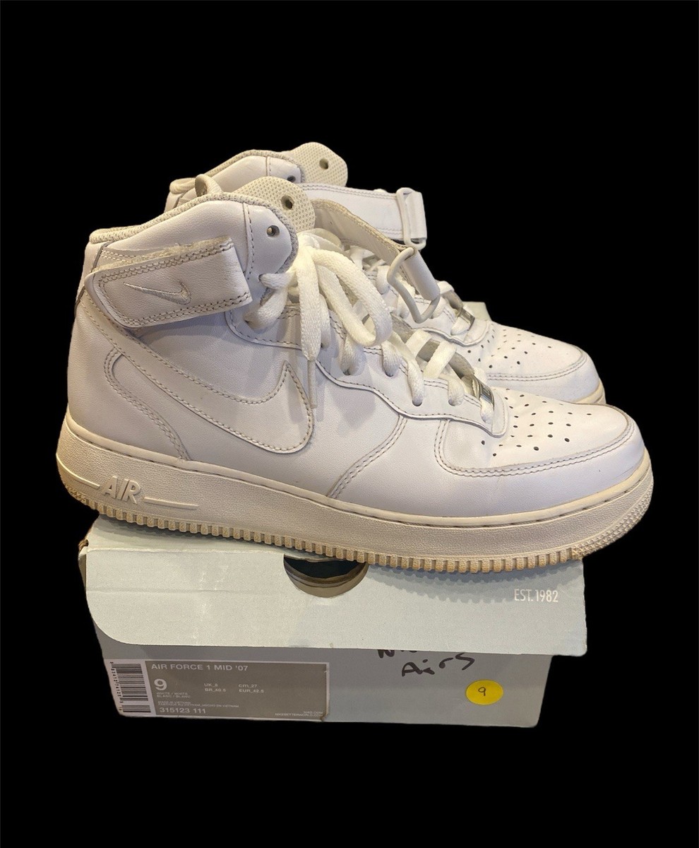 Nike Air Force 1 Mid Triple White for Sale | Authenticity Nike Air Force 1 Mid Triple White for Sale | Authenticity