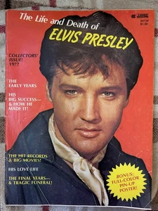 1977 La vida y muerte de Elvis Presley edición de coleccionista de Manor Magazine - Imagen 1 de 11