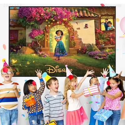 Decoración de fondo de fotografía de fiesta de cumpleaños Encanto para niños niñas niños Foto 1 de 4