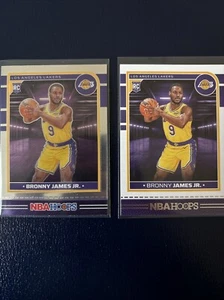 2024-25 Panini NBA Hoops Bronny James Jr Opti-Chrome And Base RC #280 LA Lakers - Picture 1 of 4