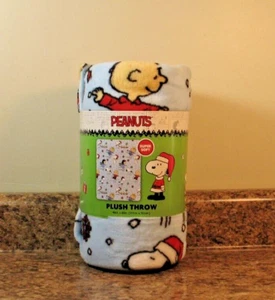 Manta de felpa polar de Navidad Peanuts & His Gang 46" X 60" nueva con etiquetas - Imagen 1 de 4