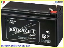 Batteria Piombo 12v 9ah ups gel agm vlra Ermetica Fasto 6.3mm Peg Perego solare