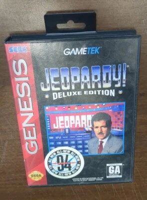 Jeopardy Deluxe Edition (Sega Genesis, 1993) Complete in the case - Image 1 of 4