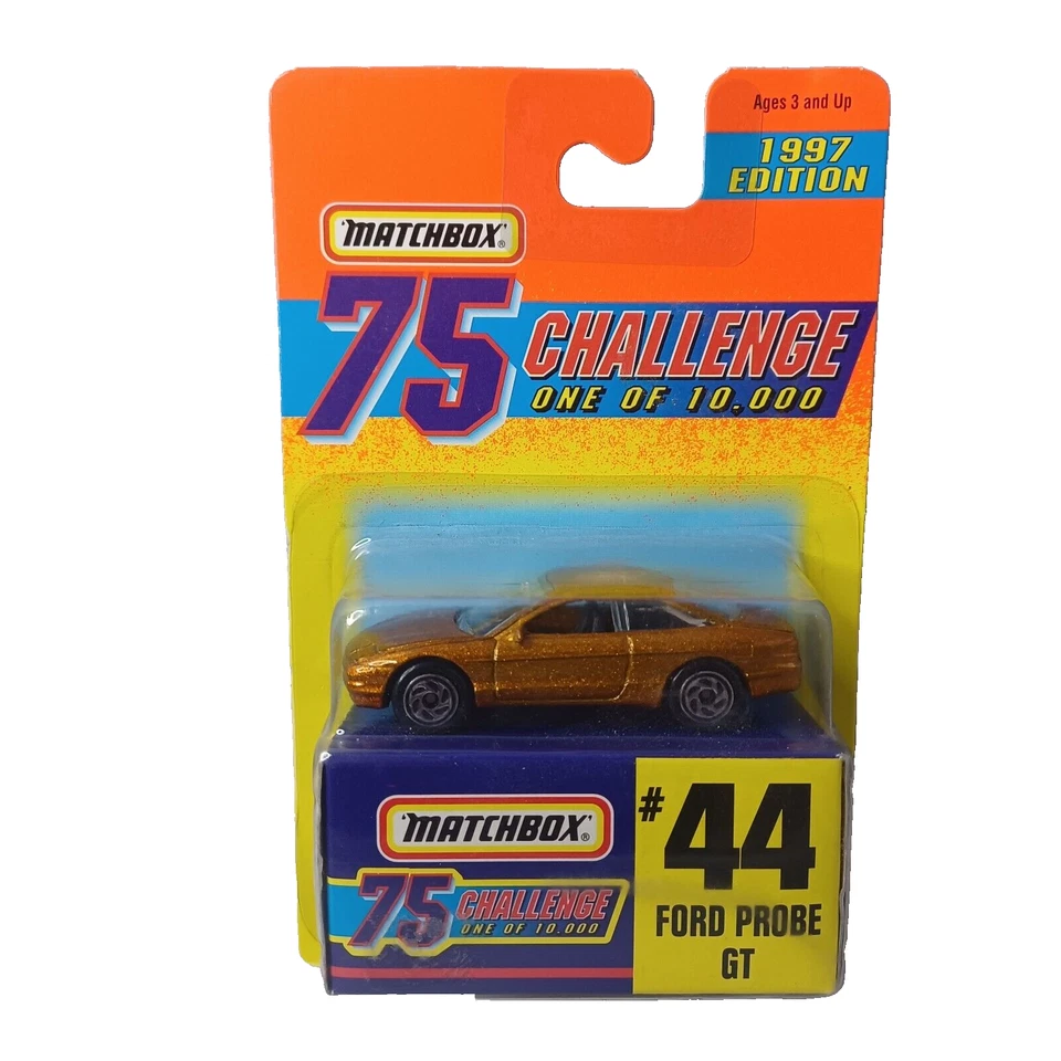 Matchbox MB 17 Ferrari 456 GT Gold 75 Challenge 1997 MINT on Card