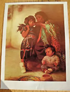 Rare! Photo by Ralph Brownell McGrew Native American July 1969 lithograph print - Picture 1 of 1