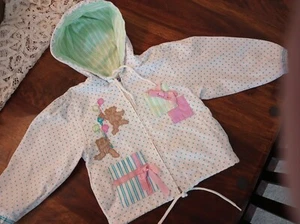 GIRLS COTTON JACKET SUMMER. 18 MONTHS OLD.NEW. ZIP FRONT. VERY PRETTY - Picture 1 of 5