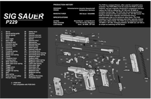 For Sig Sauer P229 pistol Gun Bench Cleaning Armorers Bench Gaming Mouse Mat - Picture 1 of 1