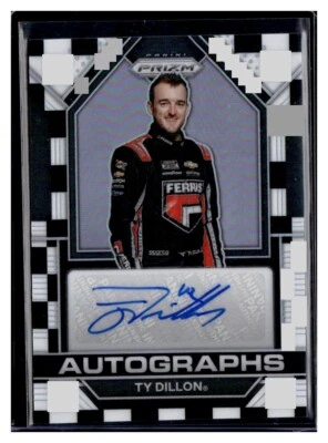2023 Prizm Nascar Racing Checkered Flag Auto A-TYD Ty Dillon 21/50! - Image 1 of 2