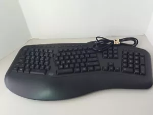 Adesso Tru Form 150 3 Color Illuminated Ergonomic Keyboard - AKB-150EB Wired LED - Picture 1 of 8