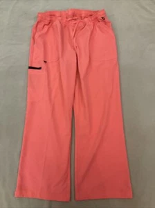 "Pantalón Scrubstar Scrub XL para mujer naranja activo elástico rendimiento con dobladillo a 27""" - Imagen 1 de 4
