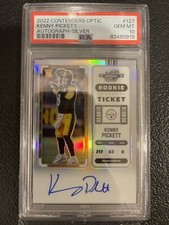 2022 Panini Contenders Optic Kenny Pickett Silver Autograph 127 RC PSA 10
