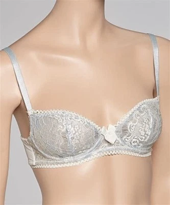 Love Claudette En Dentelle Cameo Blue Bra Womens Sexy Lingerie Comfort Intimates - Image 1 of 3