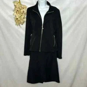 Isaac Mizrahi Women's Black Target Skirt Set Size Medium GUC - Picture 1 of 8