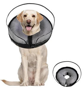 Collar de cirugía suave protector de cono inflable para perro (medio) - Imagen 1 de 4