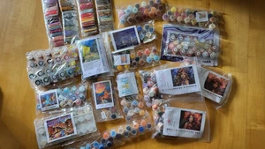 Konvolut Farbe von Malen nach Zahlen und "Diamanten" von Diamantstickerei - Bild 1 von 6