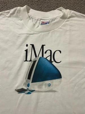 Vintage 1990’s Apple iMac Think Different T-SHIRT, Men’s Large, Rare, NEW!! - Image 1 of 3