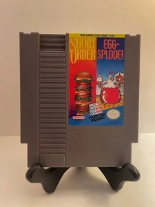 Short Order/Egg Explode (NES, 1988) Cleaned Tested Working - Picture 1 of 6