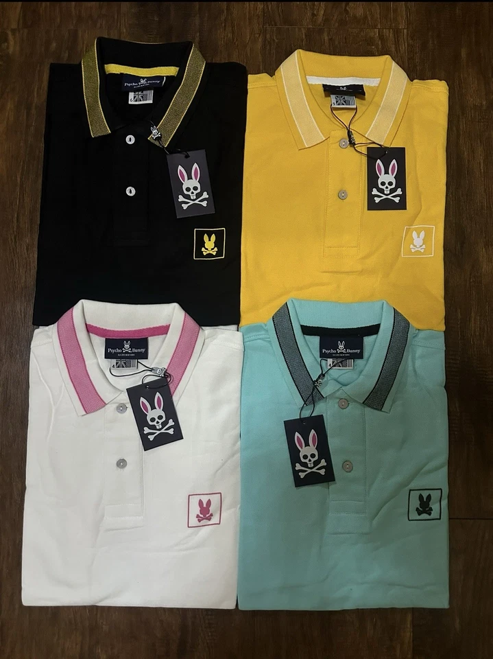 NUEVO Polo Psycho Bunny Para Hombre Tejido Algodón Pima Selecto Talla/Color Foto 1 de 1