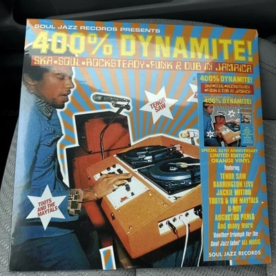 Soul Jazz Records Presents 400% DYNAMITE!  - 2LP Rsd 2025 - Orange Vinyl Ltd Ed - Image 1 of 2