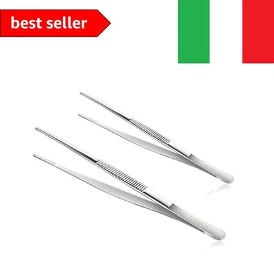 XPEX Confezione da 2 Pinze da Cucina Professionali in Acciaio Inossidabile - ... - Immagine 1 di 4